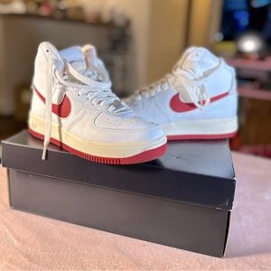 Nike Air Force 1 High Sculpt Summit White Gym Red